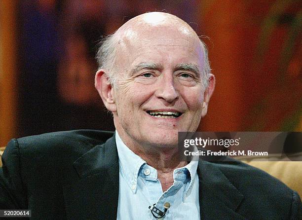 Actor Peter Boyle speaks during the CBS 2005 Television Critics Winter Press Tour at the Hilton Universal Hotel on January 18, 2005 in Universal...