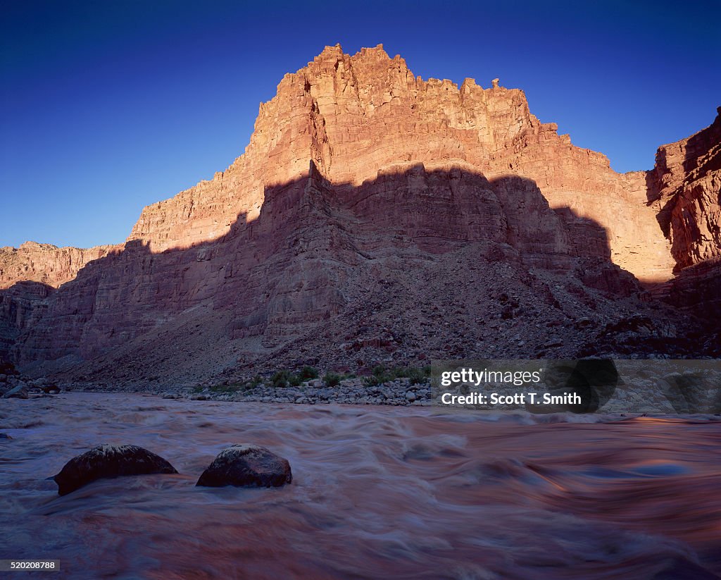 Sunrise on Cataract Canyon Wall