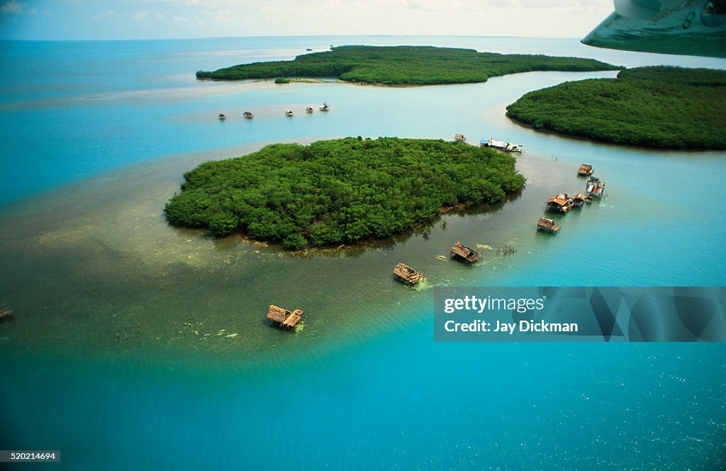 Aerial View of Miskito Cays, Nicaragua