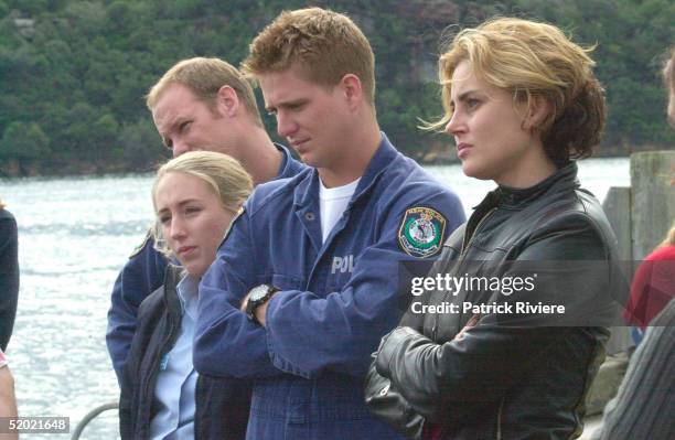 9 MAY 2000 - REBECCA SMART, DIARMID HEIDENREICH AND DEE SMART - THE MAIN CAST OF "WATER RATS" ON GOAT ISLAND CONCERNED ABOUT THE CHANGES TO THE...