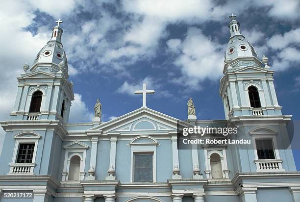 exterior of cathedral - ponce puerto rico stock pictures, royalty-free photos & images