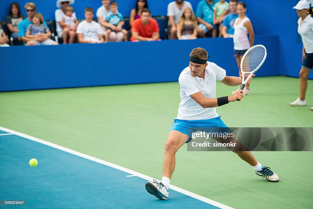 Professional Tennis Player In Action