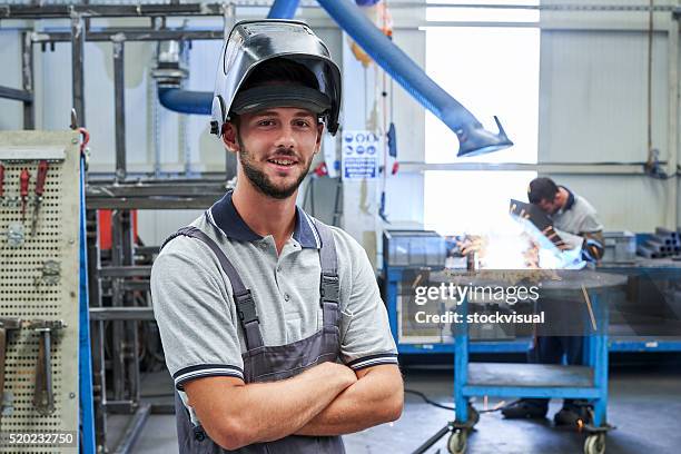 view of welder - lasser stockfoto's en -beelden