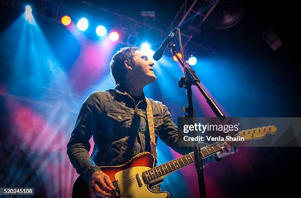 Brian Fallon And The Crowes perform at KOKO on April 8, 2016 in London, England.