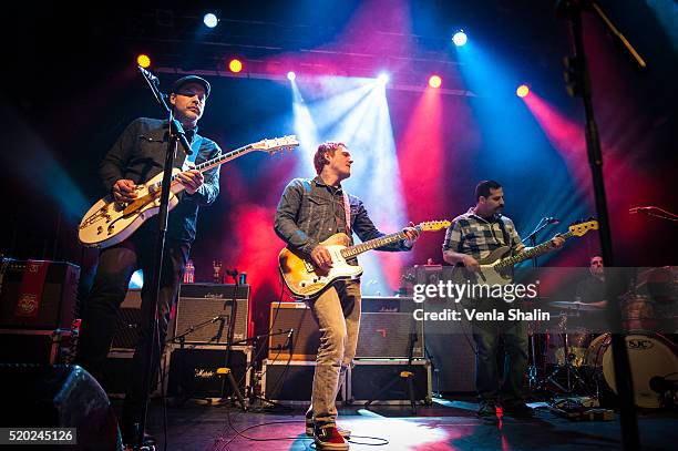 Brian Fallon And The Crowes perform at KOKO on April 8, 2016 in London, England.