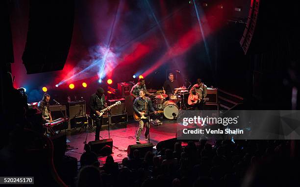 Brian Fallon And The Crowes perform at KOKO on April 8, 2016 in London, England.