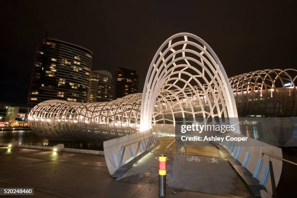 webb bridge in melbourne - ashley webb stock pictures, royalty-free photos & images