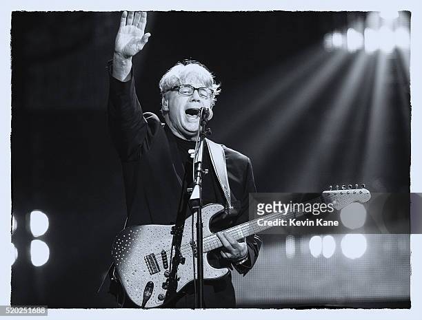 Inductee Steve Miller performs onstage at the 31st Annual Rock And Roll Hall Of Fame Induction Ceremony at Barclays Center of Brooklyn on April 8,...