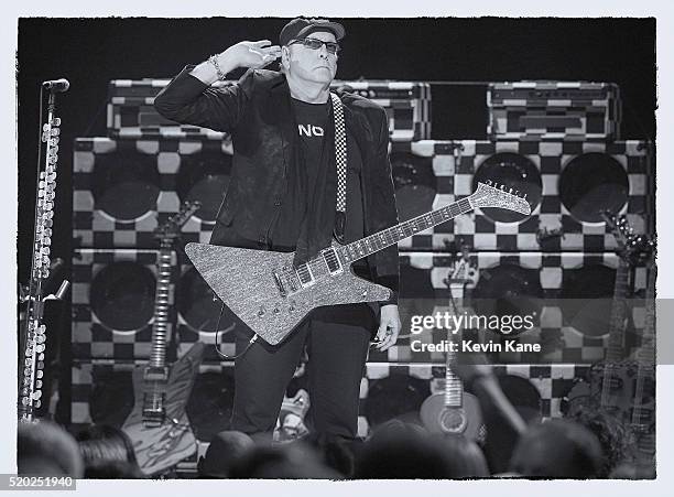 Inductee Rick Neilson of Cheap Trick performs onstage at the 31st Annual Rock And Roll Hall Of Fame Induction Ceremony at Barclays Center of Brooklyn...