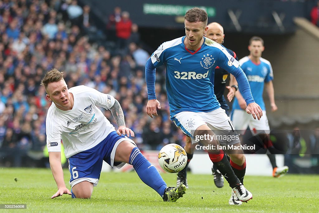 Rangers v Peterhead - Petrofac Training Cup Final