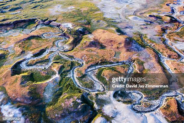 creek in badlands national park - badlands national park stock-fotos und bilder