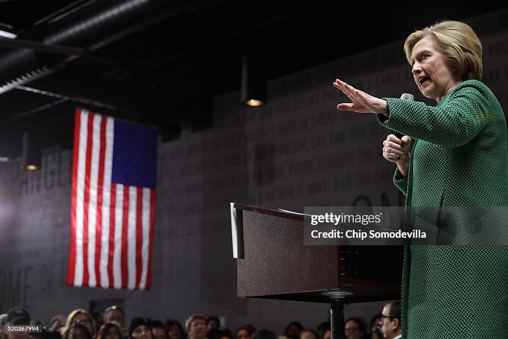 Hillary Clinton Holds Campaign Organizing Event In Baltimore