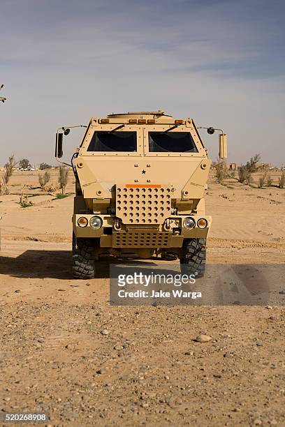 mrap, mine resistant ambush protected vehicle - mine resistant ambush protected stock pictures, royalty-free photos & images