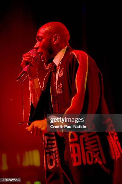 American rapper Mos Def performs onstage at the Congress Theater, Chicago, Illinois, February 13, 2010.