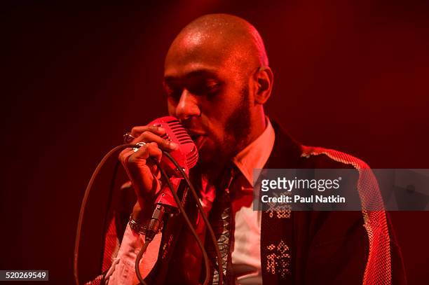 American rapper Mos Def performs onstage at the Congress Theater, Chicago, Illinois, February 13, 2010.