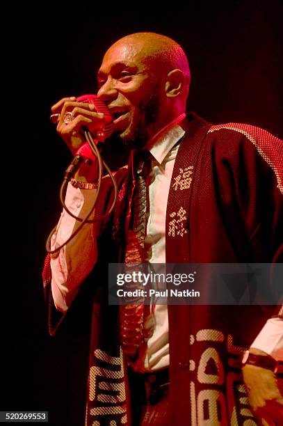 American rapper Mos Def performs onstage at the Congress Theater, Chicago, Illinois, February 13, 2010.