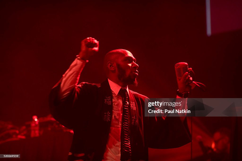 Mos Def Smiling American rapper Mos Def performs onstage at the Congress Theater ...