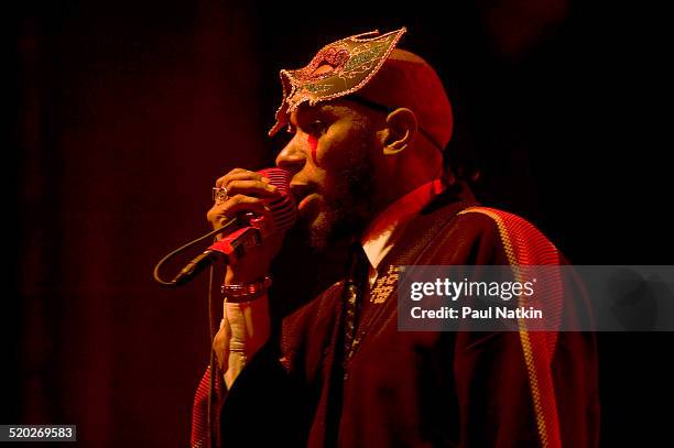 American rapper Mos Def performs onstage at the Congress Theater, Chicago, Illinois, February 13, 2010.