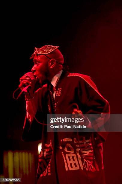 American rapper Mos Def performs onstage at the Congress Theater, Chicago, Illinois, February 13, 2010.