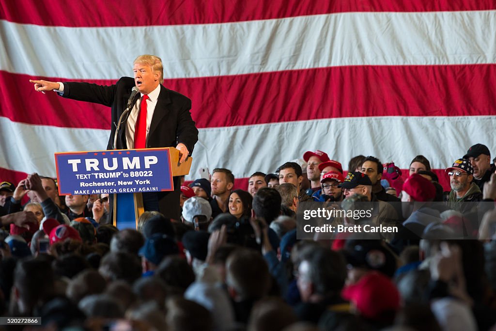 Donald Trump Holds Campaign Rally In Rochester, NY