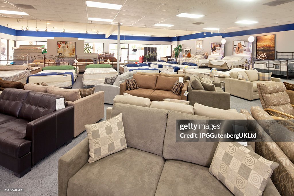 Women buying new furniture