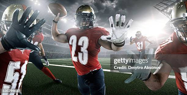 american football - quarterback teenager stock pictures, royalty-free photos & images