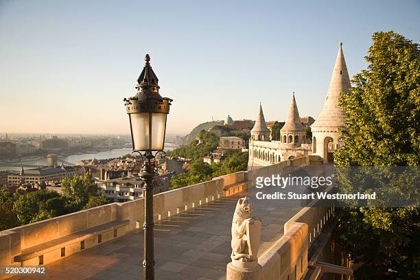 fishermen's bastion - budapest stock pictures, royalty-free photos & images
