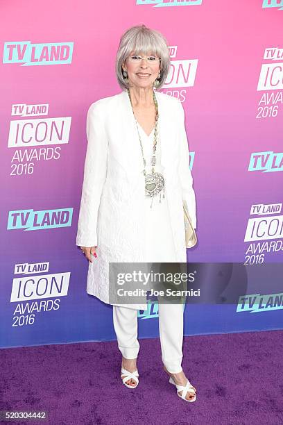 Actress Rita Moreno attends 2016 TV Land Icon Awards at The Barker Hanger on April 10, 2016 in Santa Monica, California.