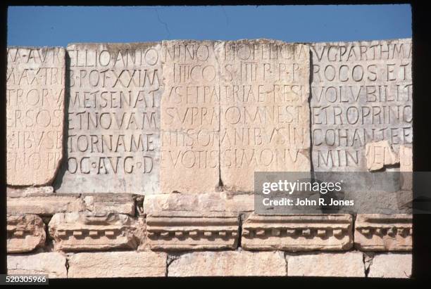 Roman Arch Inscription 4,181 Roman Jones Stock Photos, High-Res Pictures, and Images - Getty ...
