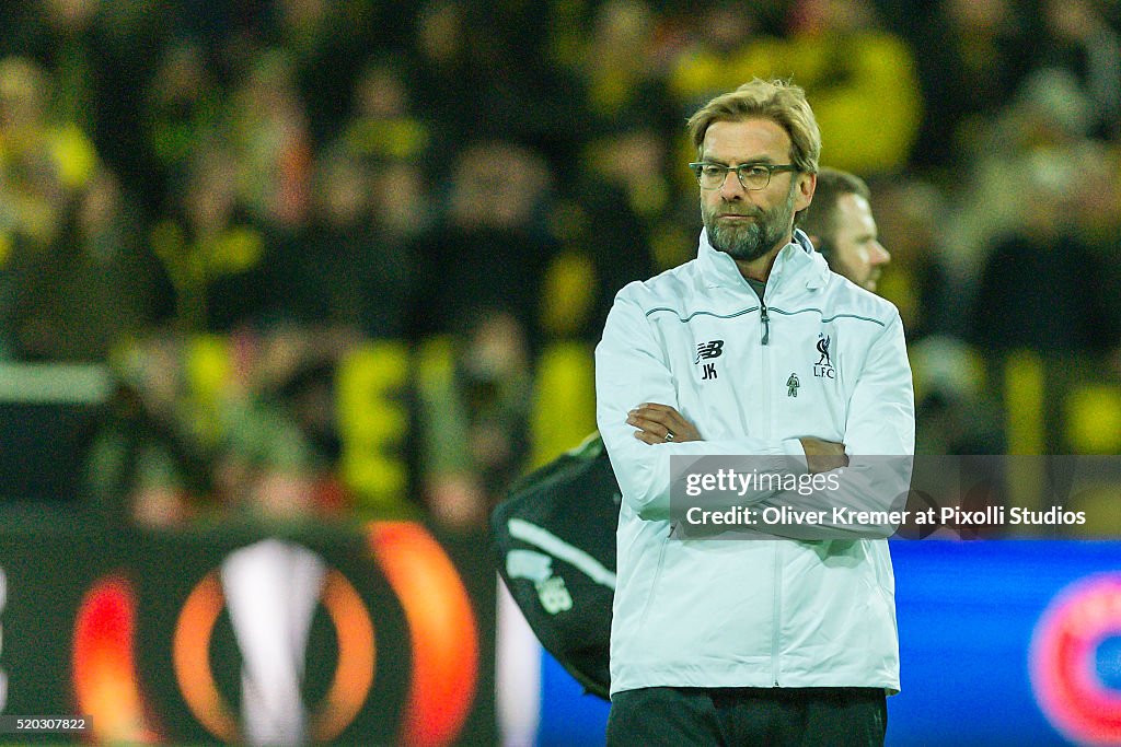Borussia Dortmund v Liverpool - UEFA Europa League Quarter Final: First Leg