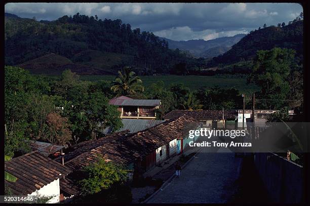 village of santa rosa de copan, honduras - honduras mountains stock pictures, royalty-free photos & images