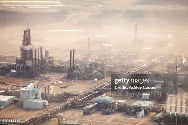 canadian tar sands - fort mcmurray canada stock pictures, royalty-free photos & images