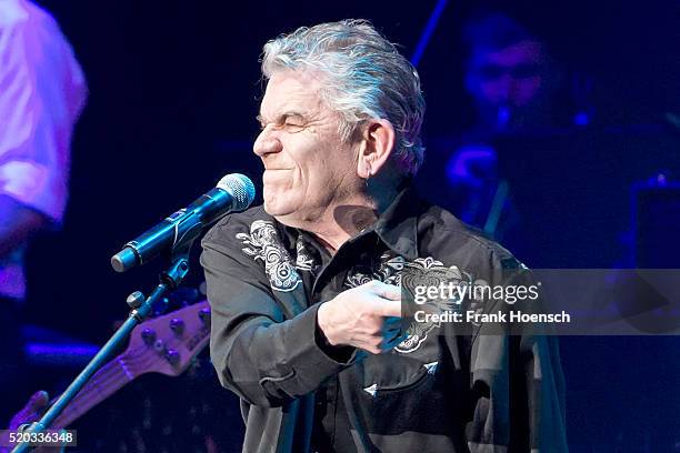 British singer Dan McCafferty performs live during Rock Meets Classic at the Tempodrom on April 8, 2016 in Berlin, Germany.