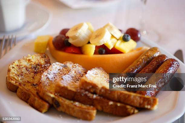 breakfast - french toast stock-fotos und bilder