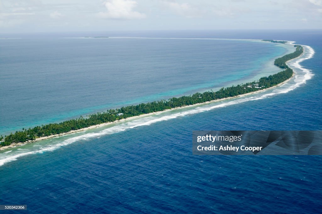 Aerial View of Funafuti Island