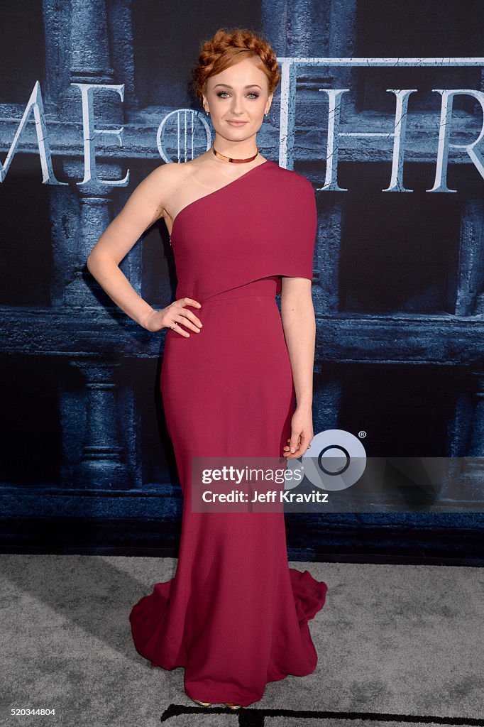 Los Angeles Premiere For The Sixth Season Of HBO's "Game Of Thrones"