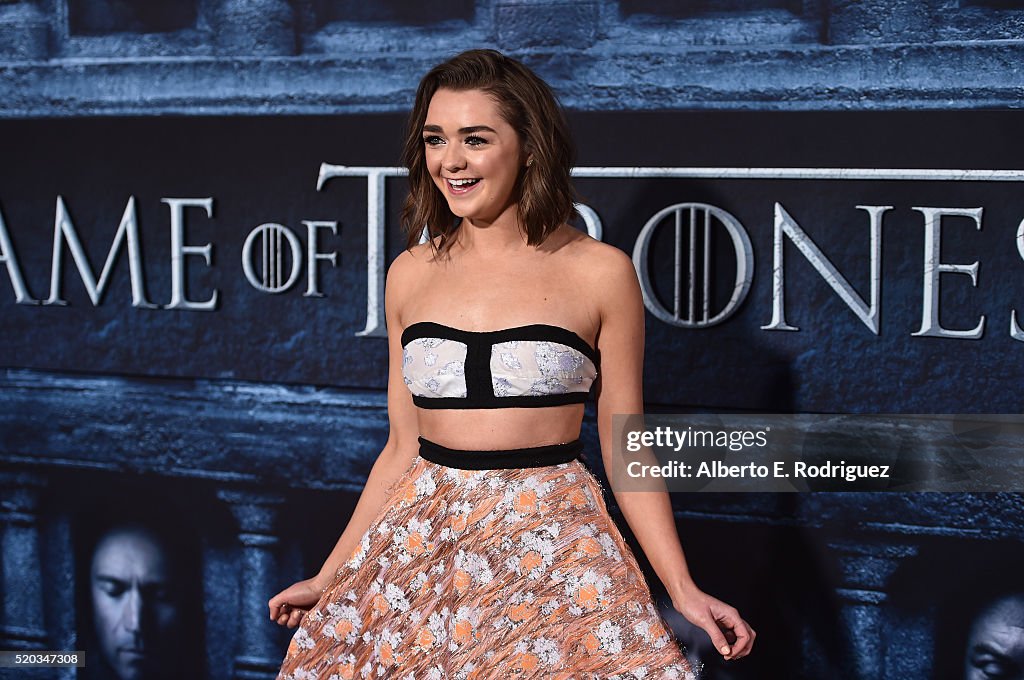 Premiere Of HBO's "Game Of Thrones" Season 6 - Arrivals