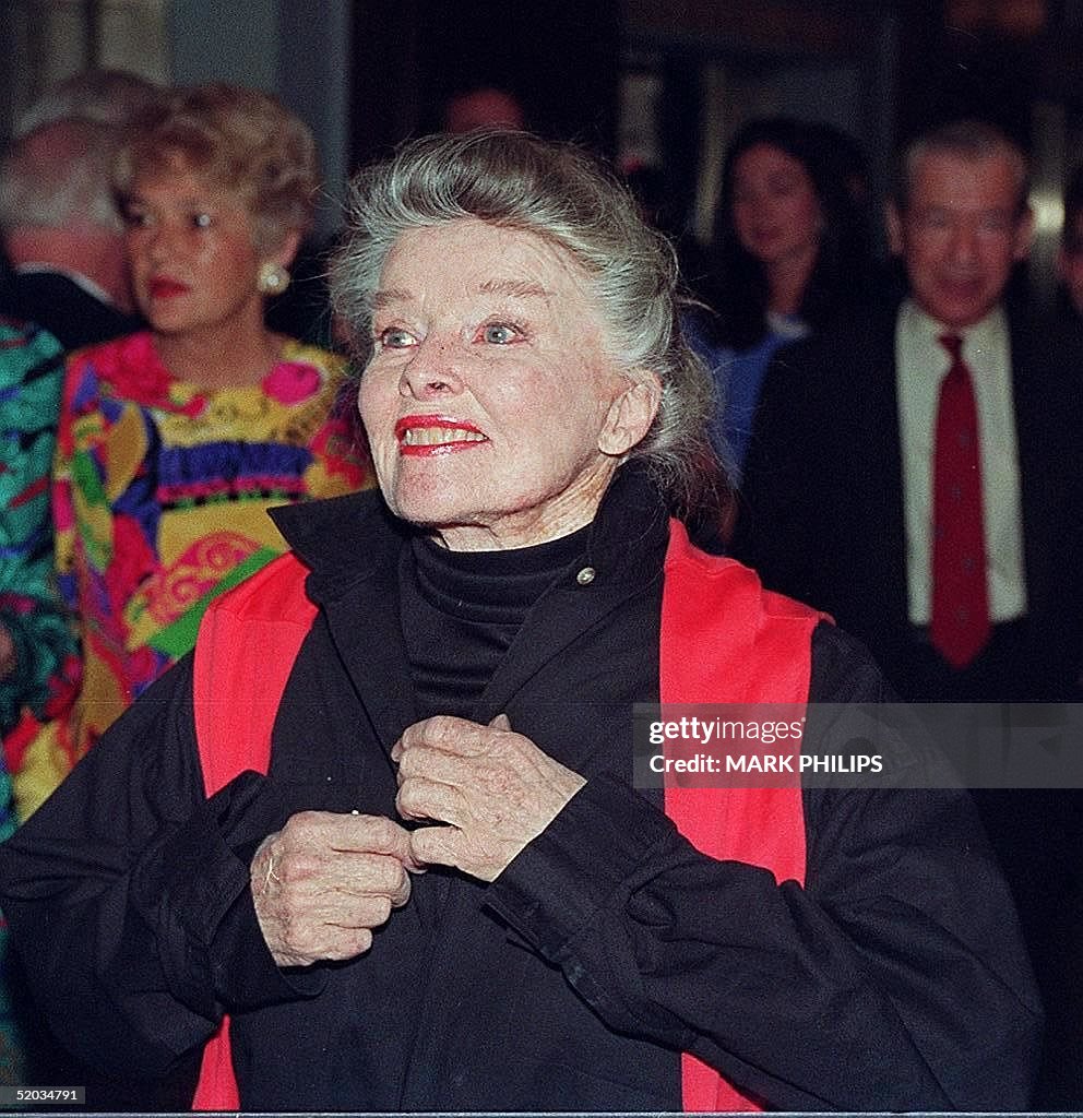 A 12 May 1992 photo shows US actress Katharine Hep