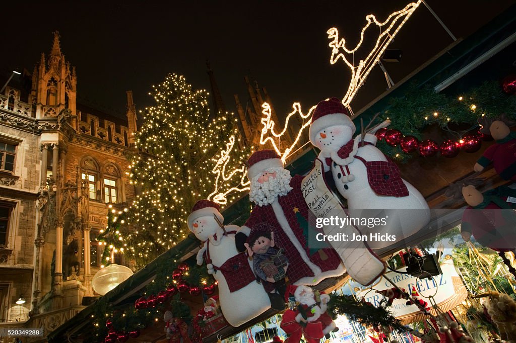 Christmas Market in Marienplatz in Munich
