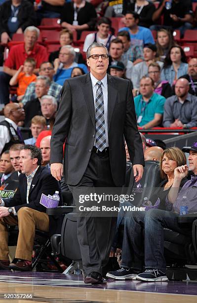 Head coach Randy Wittman of the Washington Wizards coaches against the Sacramento Kings on March 30, 2016 at Sleep Train Arena in Sacramento,...