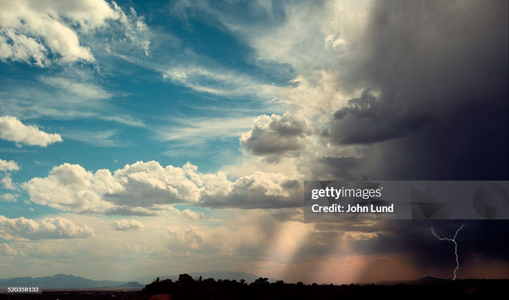 Approaching Thunder and Lightning Storm