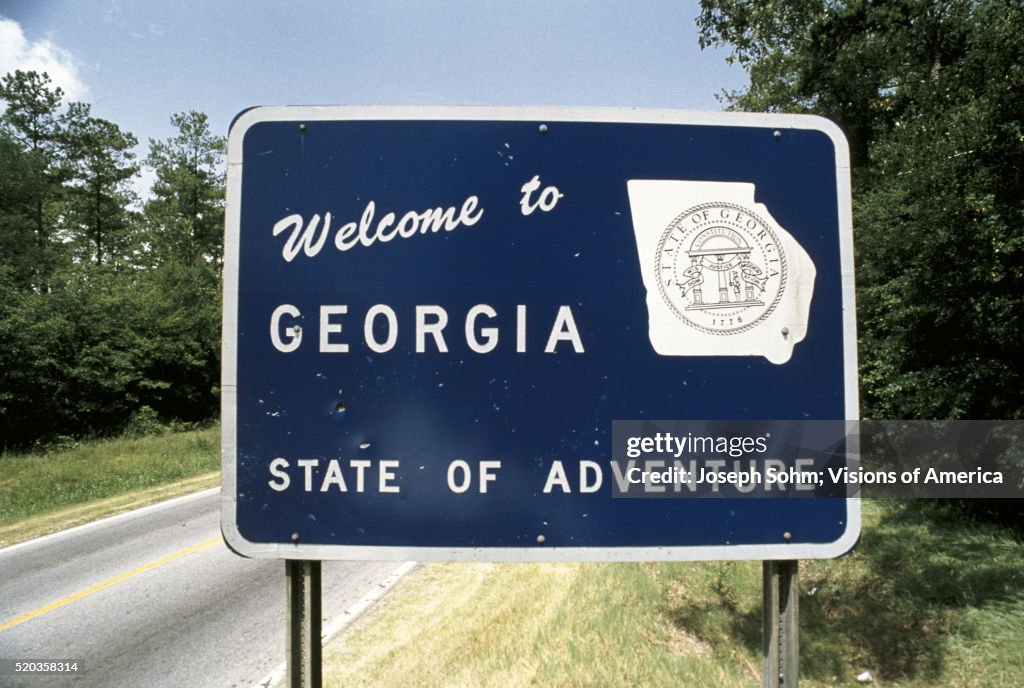 Georgia Road Sign High-Res Stock Photo - Getty Images