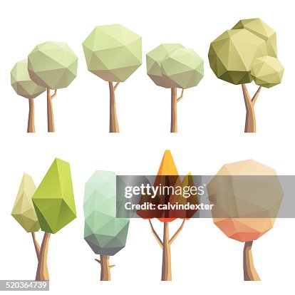 Low poly trees Low poly trees