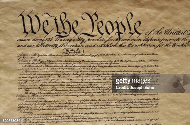 constitution of the united states of america - constitution document stock pictures, royalty-free photos & images