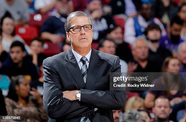 Head coach Randy Wittman of the Washington Wizards coaches against the Sacramento Kings on March 30, 2016 at Sleep Train Arena in Sacramento,...