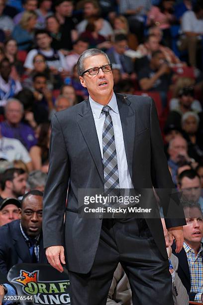Head coach Randy Wittman of the Washington Wizards coaches against the Sacramento Kings on March 30, 2016 at Sleep Train Arena in Sacramento,...