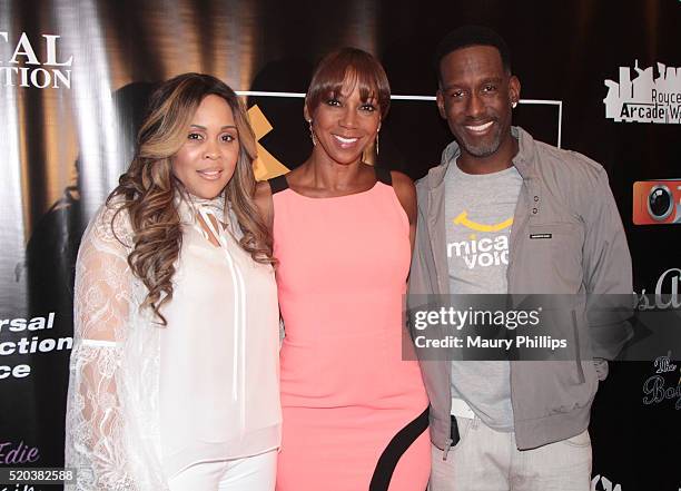 Sharhonda Stockman, Holly Robinson Peete and Shawn Stockman attend Back In The Day 2nd Annual Benefit Concert providing hope for families with Autism...