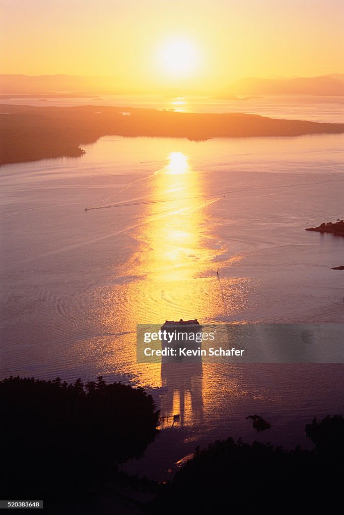 Friday Harbor at Sunset