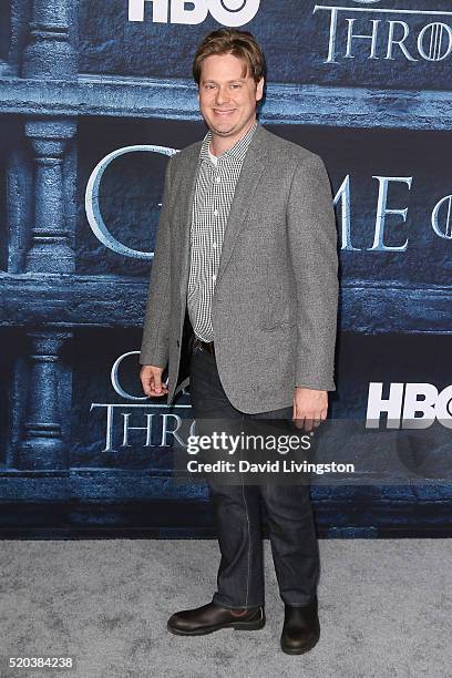 Comedian Tim Heidecker arrives at the premiere of HBO's "Game of Thrones" Season 6 at the TCL Chinese Theatre on April 10, 2016 in Hollywood,...