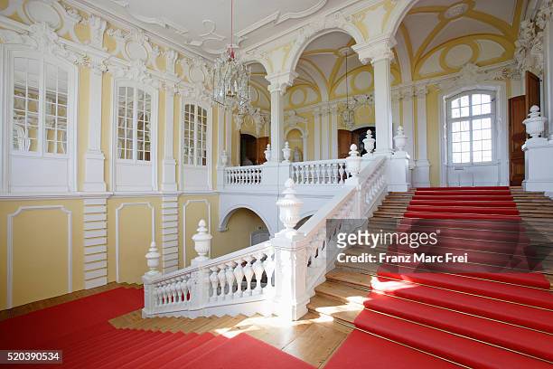 stairway in rundale palace in latvia - bauska stock pictures, royalty-free photos & images